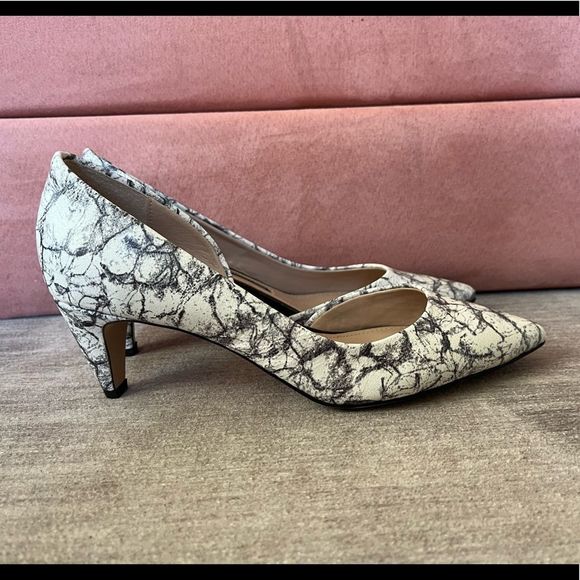 French Connection ‘Kandy’ Marble Pattern D’ Orsay Style Pump Heel Women’s Size 6 - Picture 2 of 5
